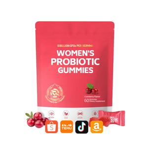 Caramelos blandos probióticos para mujeres OEM, apoyo para la salud vaginal, caramelos vegetarianos puros con arándano y vitamina C, aptos para adultos. - Product Image 2