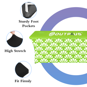 Nappe de table publicitaire personnalisée avec logo, en polyester durable, imprimée par transfert thermique, pour événements et publicité, 4 pieds x 6 pieds - Product Image 6