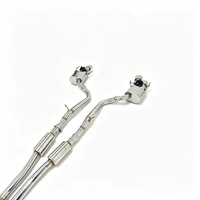 Système d'échappement UML pour Lexus RC F 5.0L V8 en acier inoxydable, avec silencieux arrière à clapets, finition polie miroir, système en X et commande à distance