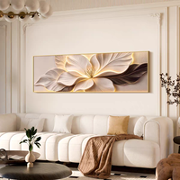 Art mural moderne nordique élégant avec des fleurs pour le salon, affiches et impressions, peinture florale en cristal de diamant, peinture en porcelaine