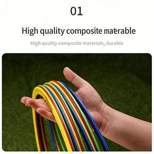 Anneaux de saut pour enfants Ruidongle, anneaux de jeu de la balle, anneaux de marquage pour l'entraînement de l'agilité et de la technique au football - Product Image 4