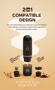 Iaflas lectric-enjuague redondo, ortable, espresso, Espresso - Product Image 2