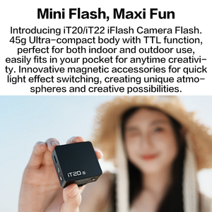 Godox IT20 S Couleur noire IFlash Mini TTL <span class=keywords><strong>Flash</strong></span> pour appareil photo automatique 1.5S Recyclage rapide sur le <span class=keywords><strong>flash</strong></span> de l'appareil photo pour appareil photo Sony - Product Image 2