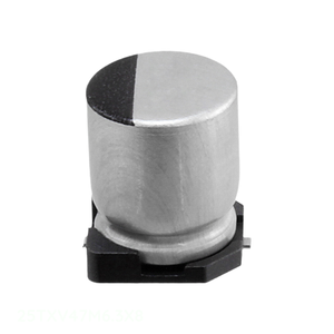 ตัวแทนจำหน่ายอย่างเป็นทางการ ตัวเก็บประจุแบบ SMD ชนิดอลูมิเนียม 47uF 20% 25V รุ่น 47 uF 25TXV47M6.3X8 - Product Image 1