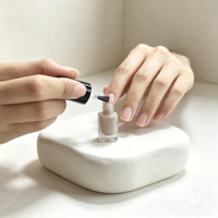 Bouteilles de vernis à ongles en verre transparentes, forme irrégulière, mignonnes et uniques, en forme de cœur pour flacons de fleurs, avec applicateur pinceau, en gros, marque privée