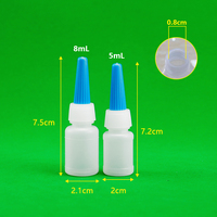 Bouteilles applicatrices en plastique personnalisables JB-065 PE 5ml/10ml/15ml avec bouchon compte-gouttes à pointe de précision, distributeur de liquide rechargeable