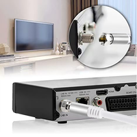 Connecteur de câble coaxial RG6 pour antenne TV HDTV, adaptateur BNC type F, double blindage, numérique, faible perte, haute vitesse, 1080P, cordon A/V en PVC