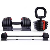 Dinuo Wholesale DINUO Ensemble d'haltères réglables et support 40 kg - 16 niveaux de réglage 2-40 kg/4-90 lb Verrouillage rapide 2-en-1 pour usage domestique et commercial