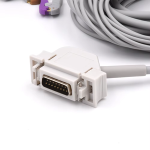Fabriekslevering Compatibel Met Hellige Ek512 Direct-Connect Ekg Kabel Ek53 10 <span class=keywords><strong>Leads</strong></span> Clip Iec Ekg - Product Image 2