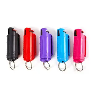 Wholesale Plastic Shell Spray Keychain Accessories Women Supplies Self Defense Keychain