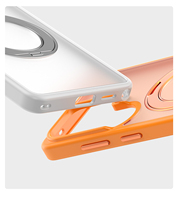 Funda Magnética para Teléfono Móvil con Anillo de Soporte, Resistente a Impactos, Translúcida, con Acabado Mate Similar a la Piel, para Samsung S26 Ultra/S26