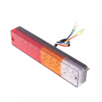 Offre Spéciale étanche rectangulaire LED feu arrière pour camion remorque tracteur-jaune PC matériel clignotant Spot lampe feu de circulation