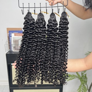 ผมถักโครเชต์แบบลอนลึกสไตล์อินเดีย ผมแท้ 100% เกรด 12A นุ่ม สุขภาพดี เรียบลื่น แบบ Pre-looped Knotless - Product Image 4