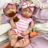 Poupées Reborn en Silicone Réalistes Personnalisées 20 pouces, Bouche Ouverte, LouLou, Détail des Veines Cutanées, Faites à la Main, Muneca Reborn, Vente en Gros pour Cadeau de Noël