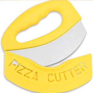 Cortador de Pizza y Picador de Alimentos con Cuchilla Superafilada de Acero Inoxidable, Cortador Tipo Balancín de Fácil Agarre para Pizza y Ensaladas - Product Image 1