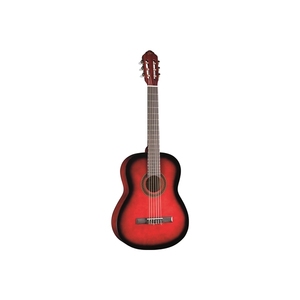 Guitares EKO - CS-10 Guitares classiques rouges avec dessus, dos et côtés, avec manche et touche - Product Image 1