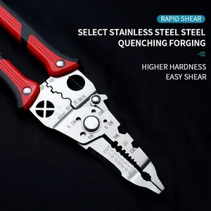 New Model Manufacturing 8.5in Wire Stripping Tool Safety Lock Cable Cutter Iron Wire Pliers