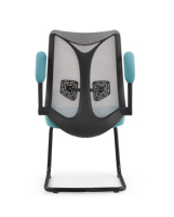 Vente en gros de Foshan Chaise de bureau moderne à dossier moyen Poste de travail Chaise de bureau en maille Fauteuil de gestion du personnel