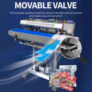 Manufacturer Pneumatic Aluminium <b>Foil</b> Plastic Bag Heat Packing Steel Seal Continuous Horizontal Inflate Vacuum Sealing Machine - Product Image 3