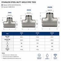 Conexión en T Roscada de Acero Inoxidable SS316 Forjado Industrial, Clase 3000 NPT ASME B16.11, Alta Presión y Temperatura, para Tuberías de Petróleo, Gas y Petroquímicos