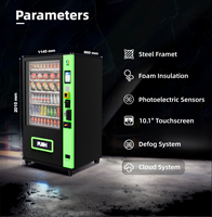 Distributeur automatique intelligent en libre-service pour collations, boissons et glaces avec système entièrement automatique pour la vente au détail d'aliments et de boissons