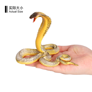 Estatua de simulación de PVC sólido al por mayor, modelo Cobra, serpiente, pitón, juguetes de animales, figuritas de animales, Juguetes - Product Image 6
