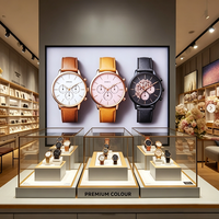 Vitrine d'horloge rétroéclairée pour montage mural | Vitrines personnalisées pour boutiques de montres haut de gamme