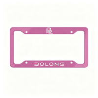BOLONG PRODUIT PHARE Cadre de plaque d'immatriculation standard US en ABS, 12x6 pouces, vierge, en plastique, support de numéro de voiture, logo personnalisé, approvisionnement en gros