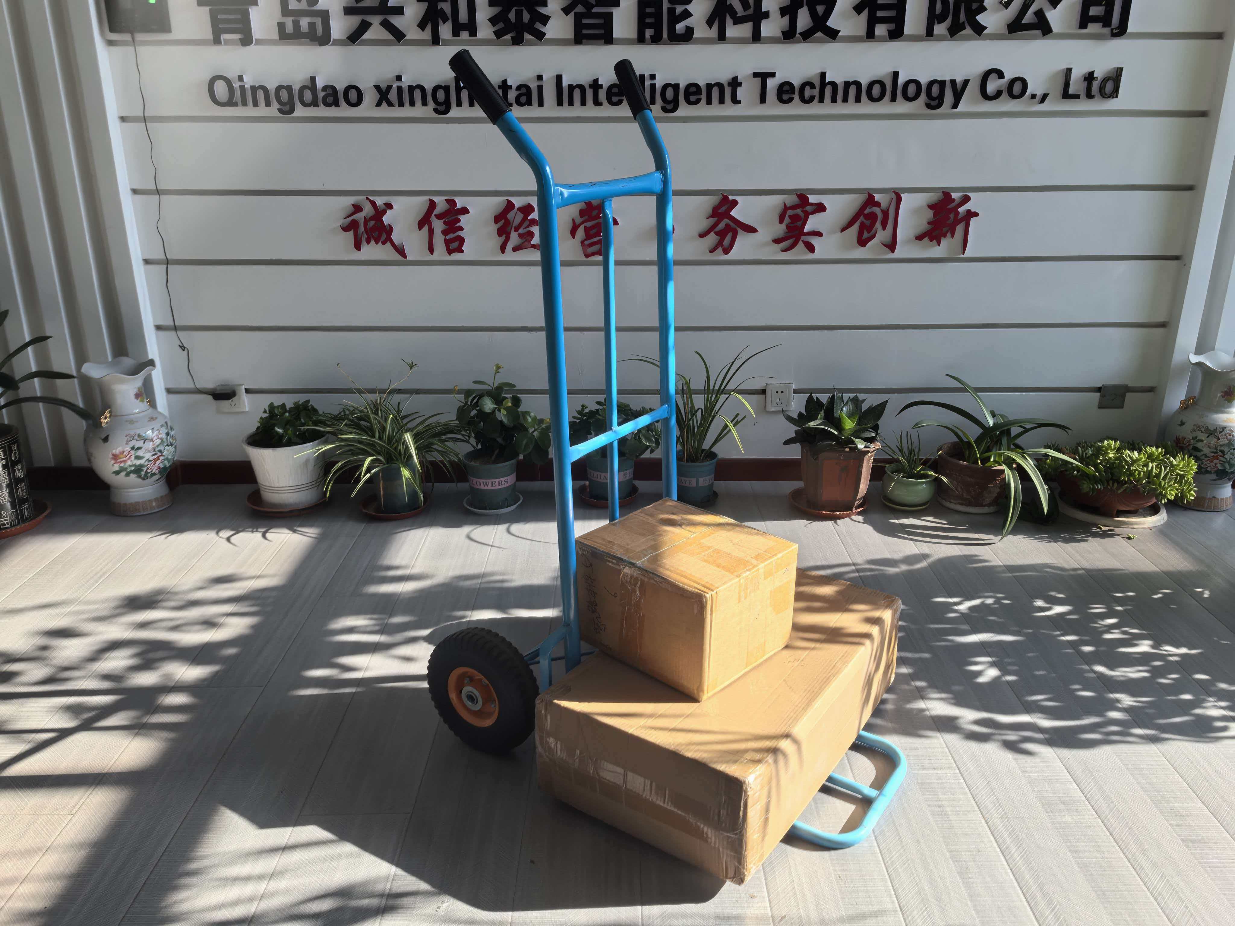 Metal Hand Trolley with 2 Wheels China Origin Customized Support OBM Frame Size 1275*614*560MM