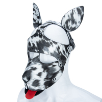 Masque pour les yeux en cuir PU imprimé léopard, ensemble d'accessoires pour adultes, couple, bondage, BDSM, jeu de rôle, fantaisie