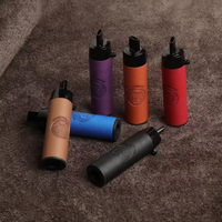 Embout de chicha portable de luxe, support manuel, accessoires pour narguilé avec housse en cuir et silicone 15k 30k 50k