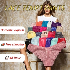 2026 Culottes transparentes à motifs variés, lingerie féminine en <span class=keywords><strong>dentelle</strong></span>, assortiment aléatoire de <span class=keywords><strong>sous</strong></span>-vêtements pour femmes - Product Image 2