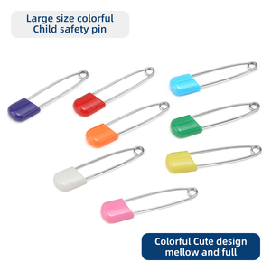 JP gros différent coloré 5.3cm tête en plastique en acier inoxydable <span class=keywords><strong>grande</strong></span> <span class=keywords><strong>épingle</strong></span> de sûreté pour accessoires de couture - Product Image 4