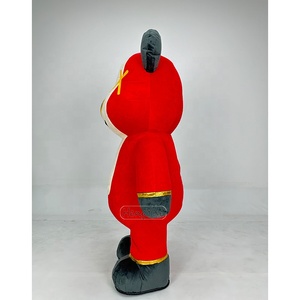 大人のためのインフレータブルレッドバイオレントベアマスコットコスチューム広告カスタムジャイアント漫画動物ウォーキングぬいぐるみファンシードレス - Product Image 3