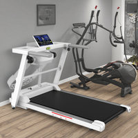 TOPKO alta calidad comercial Fitness cinta de correr eléctrica ejercicio en casa máquina de correr pantalla táctil LCD plegable con pendiente