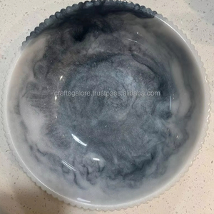 Bol en résine écologique utilisant des matériaux durables pour un usage quotidien ou décoratif Disponible au prix d'usine - Product Image 2