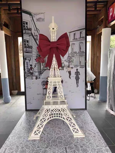 Modello Gigante della Torre <span class=keywords><strong>Eiffel</strong></span> di Parigi in Acciaio Zincato Personalizzato 8m 10m 15m 20m 25m per Decorazioni Commerciali Esterne - Product Image 3