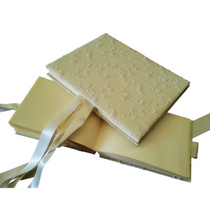 Álbum de Fotos MOIREE en Color Beige y Tul Bordado - Product Image 1