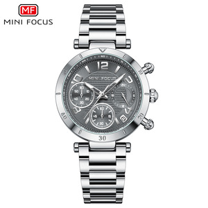 <span class=keywords><strong>Reloj</strong></span> de Cuarzo Cronógrafo Clásico Novedoso de Venta Directa de Fábrica <span class=keywords><strong>MINI</strong></span> <span class=keywords><strong>FOCUS</strong></span> con Logotipo Personalizado para Mujer, Correa de Acero Inoxidable MF0489L - Product Image 1