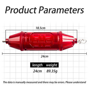 Trampa para Camarones, Lanzador de Cebo Rocket, 90g, 47x160mm, Cilindro de ABS, Equipo de Pesca en Alta Mar, Capacidad de Cebo Ajustable - Product Image 5