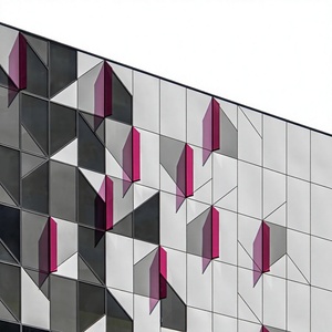 Panneaux de mur-rideau en aluminium modernes anodisés anti-corrosion pour l'extérieur des bâtiments - Product Image 1