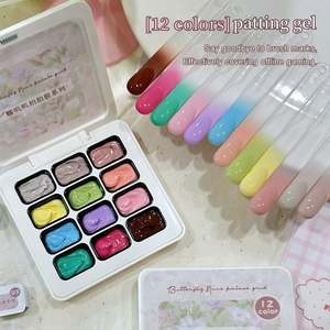 <span class=keywords><strong>MORDA</strong></span> 2025 Nuovo Smalto Gel UV Delicato Colore Macaron Sfumato di Lunga Durata con Motivo a 12 Scomparti per Nail Art Etichetta Privata - Product Image 2