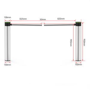 OEM ingresso e uscita barriera Speed Gate cilindrico a goccia braccio tornello per controllo di accesso sistemi di sicurezza - Product Image 2