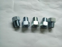 Adaptateur hydraulique haute pression en acier au carbone zingué, raccord mâle multi-standards