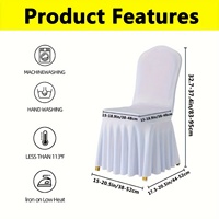 Housse de chaise d'hôtel unie, sur mesure, en spandex, fabricant OEM pour la décoration de banquets et mariages de luxe