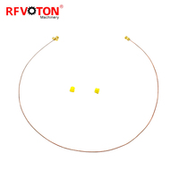 Connecteur coaxial RF SMA femelle à 2 trous pour câble semi-rigide de 0,8 mm