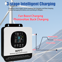 Contrôleur de charge solaire et éolien MAYMi 20A 35A MPPT 12V 24V 36V 48V Auto, entrée PV max. 130V pour la production photovoltaïque