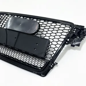 StarNav สำหรับ B8 8T ปี 2009-2012 สำหรับกระจังหน้ารถยนต์สไตล์ RS4 แบบตาข่ายรังผึ้ง ฝาครอบป้องกันด้านบน อุปกรณ์เสริม - Product Image 5