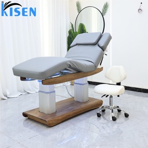 Kisen High-<b>end</b> Beauty <b>Bed</b> Luxury Massage Table Lash <b>Bed</b> Electric Adjustable Chair Customized Thicken Mattress Salon Furniture - Product Image 6