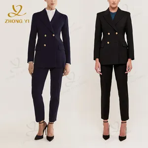 Custom Women's Suit Two piece Set Customized Styles Colors Women's Suit Jackets Pants Business Blazers Ladies Women
